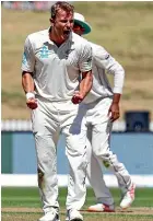  ?? GETTY IMAGES ?? Neil Wagner grabs one of his five wickets.