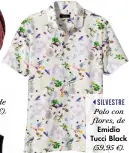  ??  ?? ‘BOHO’ Fular de lino corinto, de (55 €). Adolfo Domínguez SILVESTRE Polo con flores, de Emidio Tucci Black (59,95 €).