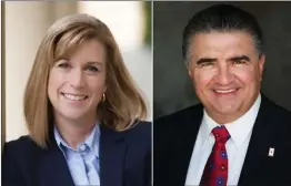  ?? Courtesy photo ?? Assemblyma­n Dante Acosta and Newhall School Board President Christy Smith will be having a rematch of their 2016 state Assembly race.