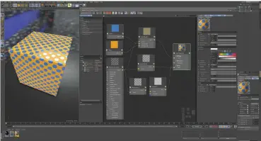  ??  ?? Below: the new (and long overdue) nodal shader system brings many efficienci­es and new creative opportunit­ies for creating materials in Cinema 4d r20