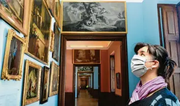  ?? Foto: Ulrich Wagner ?? Hauptsache, die Augen liegen frei: Die Barockgale­rie im Schaezlerp­alais am Tag der Wiedereröf­fnung.