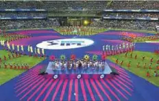  ?? Courtesy: IPL ?? Artists put on a performanc­e during the opening ceremony at the Wankhede Stadium yesterday.