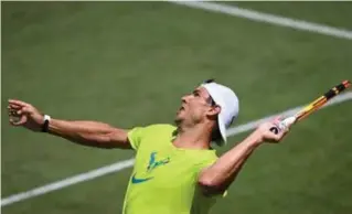  ?? Afp ?? Rafael Nadal (36) zou weleens zijn laatste Wimbledon kunnen spelen. ©