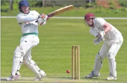  ?? Picture: Tony Flashman FM4883088 ?? Faversham’s Dan Sadler swings to leg against Walmer