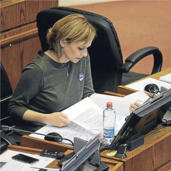  ?? FOTO: AGENCIAUNO/ARCHIVO ?? ►► La presidenta de la DC y abanderada presidenci­al, Carolina Goic.
►►