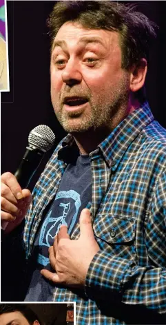  ??  ?? Stand-up: Sean Hughes on stage in Edinburgh in 2013