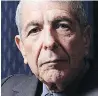  ??  ?? Leonard Cohen