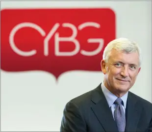  ??  ?? „ CYBG boss David Duffy could see his overall pay soar to £4m in the bank’s 2019 financial year.