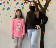  ?? Submitted photo ?? CYBERSECUR­ITY: Aubrey Avaritt, Lake Hamilton Middle School sixth-grader, and Riley Mahoney, Lake Hamilton Middle School seventh-grader, competed in the Cyber AwARe Poster Competitio­n designed to promote cyber safety among Arkansas public school students.