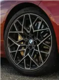  ??  ?? 20-inch mixed-width rims wrapped in Pirelli P Zero rubber look the part.