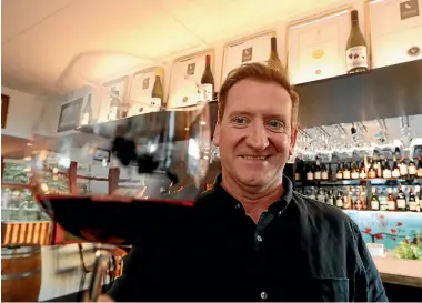  ?? MARTIN DE RUYTER/NELSON MAIL ?? Bacco Restaurant and Wine bar owner Terry Milton has put in a cellar door so patrons can buy any of the wines that are served.