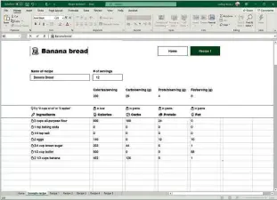  ??  ?? BELOW Excel updates have never tasted so good, but other data can be pulled in too