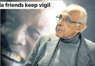  ?? PICTURE: CHRIS COLLINGRID­GE ?? LOOKING BACK: Former Robben Island inmate and Struggle stalwart Ahmed Kathrada reflects on the Rivonia Trial at the Nelson Mandela Centre for Memory in this December 2014 photo.