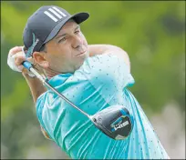  ?? Ron Jenkins The Associated Press ?? Sergio Garcia follows through on a shot from the 18th tee Thursday in the first round of the Charles Schwab Challenge at Colonial Country Club.