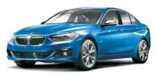  ??  ?? BMW The 1 series sedan from BMW might find its way to our shores. It’s currently available in China.