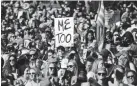  ?? JAE C. HONG/AP ?? Protest on Jan. 20 in Los Angeles.