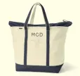  ??  ?? 4. Extra large zip top canvas tote bag, £32, Landsend.co.uk