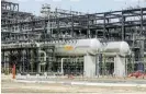  ?? /Reuters/File ?? Giant: The Dangote Petroleum refinery in Lagos, Nigeria, will have capacity of 650,000 barrels a day.