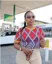  ?? | ZANELE ZULU ?? GLENWOOD BP fuel station owner, Thandi Ngxongo outside her business in Che Guevara Road. ANA