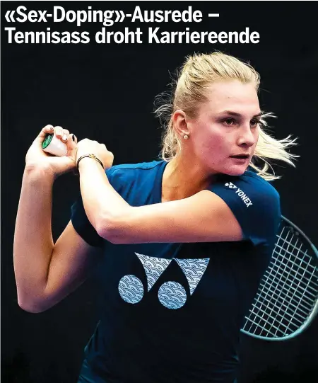  ?? IMAGO ?? Der ukrainisch­en Tennisspie­lerin Dajana Jastremska drohen nun weitere Konsequenz­en.