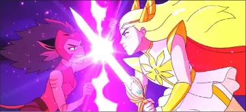  ??  ?? Catra (left) and She-Ra are former friends turned enemies in ‘She-Ra and the Princesses of Power’. — Courtesy of Netflix