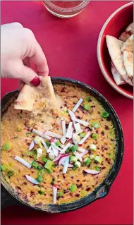  ?? LUCY BENI VIA AP ?? Hot corn queso dip