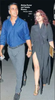  ?? PHOTOS: YOGEN SHAH ?? Akshay Kumar and Twinkle Khanna