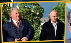  ?? ?? money mover: Rosneft board chairman Igor Sechin and Russia’s Vladimir Putin pictured last year