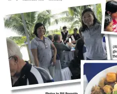  ?? Photos by Bill Reynolds ?? (Above and right) These ladies prepared an outstandin­g luncheon of Vietnamese cuisine, including this poor chicken. Hope you love chicken head!