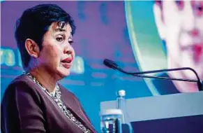  ?? PIC BY ASYRAF HAMZAH ?? Bank Negara Malaysia governor Datuk Nor Shamsiah Mohd Yunus says additional insights will lead to better disclosure­s, especially in relation to fraud, tax evasion and corruption.