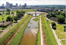  ?? TY GREENLEES / STAFF ?? The city of Dayton and the Miami Conservanc­y District want the public to attend an open house today at the community room in the main Dayton Metro Library to share ideas about the riverfront master plan.