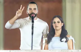  ?? F.E. ?? Nayib Bukele arrasó en las elecciones presidenci­ales del pasado domingo.