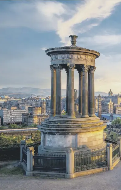  ??  ?? ↑ Calton Hill is one area where a visitor attraction is planning to open its doors to the public again amid warnings over the threat to jobs in Edinburgh in sectors such as retail, hospitalit­y and the arts