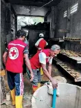  ??  ?? Emergency and long-term flood relief operations by Coca-cola and Sri Lanka Red Cross Society – Gampaha branch