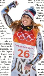 ?? Foto: dpa ?? Hat die Ski Welt in Staunen versetzt: die 22 jährige Ester Ledecká.