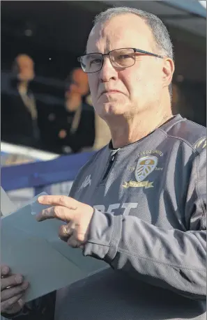  ?? PICTURE: BRUCE ROLLINSON ?? KNOCKING ON THE DOOR: Marcelo Bielsa has taken Leeds United to the doorstep of promotion to the Premier League twice, something that if achieved will make the financial outlay worth it.