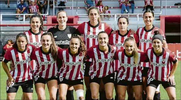  ?? FOTO: ATHLETIC ?? Un Athletic cambiado Iraia Iturregi presentó un once muy rejuveneci­do para recibir al Sporting de Huelva en el estreno de la Liga 2022-23