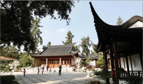  ?? XINHUA ?? Liu Fang Yuan, also known as the Garden of Flowing Fragrance, in San Marino, Los Angeles County, California, United States, reopens to the public in October with 4.6 hectares of new landscape.