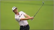  ?? PHOTOS BY ERIC GAY / AP ?? Will Zalatoris hits from the fairway on the fourth hole during the second round of the PGA Championsh­ip at Southern Hills Country Club Friday in Tulsa, Okla.