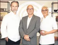  ??  ?? Gary Maclean, left; above, judges Marcus Wareing, Gregg Wallace and Monica Galetti