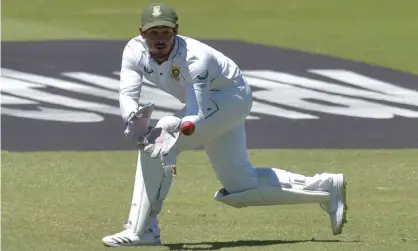  ?? Photograph: Christiaan Kotze/AFP/Getty Images ?? Quinton de Kock in action during the first Test between South Africa and India at SuperSport Park in Centurion on Wednesday.