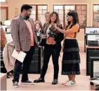  ?? ABC ?? “Not Dead Yet,” Josh Banday, Gina Rodriguez and Hannah Simone star in this new series.