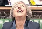  ??  ?? ROSY VIEW Theresa May on Budget day
