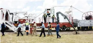  ?? ?? The new rail fibre optic backbone will help in spreading access to the internet to many communitie­s in the country