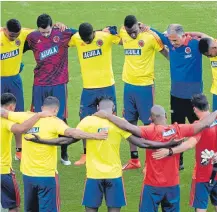  ?? EFE ?? La concentrac­ión es clave en la selección colombiana de fútbol.