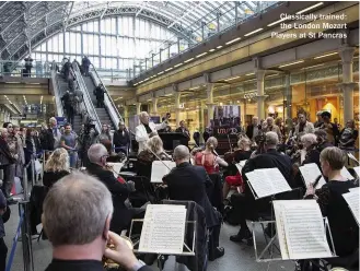  ??  ?? Classicall­y trained: the London Mozart Players at St Pancras