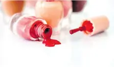  ?? GETTY IMAGES/ISTOCKPHOT­O ?? Dried nail polish can cause the bottles to stick, but a simple solution will have you polishing your nails in no time.