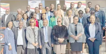  ?? MHLENGI MAGoNGo) ?? Delegates from different government ministries and parastatal­s after discussing fiNANCIAL INCLusIoN For MSMEs.(PIC