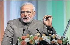  ?? BLOOMBERG ?? Indian Prime Minister Narendra Modi is seeking financial stability.