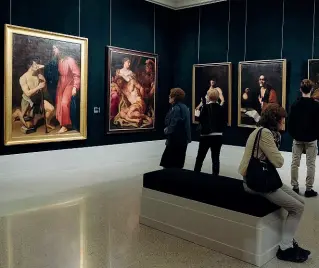  ??  ?? Cultura Una delle sale rinnovate della Pinacoteca Tosio Martinengo